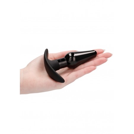 Interchangeable Butt Plug Set - Pointed Medium - Black