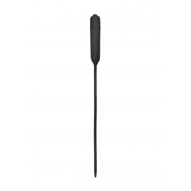 Urethral Sounding - Silcone Vibrating Bullet Plug - Extra Long
