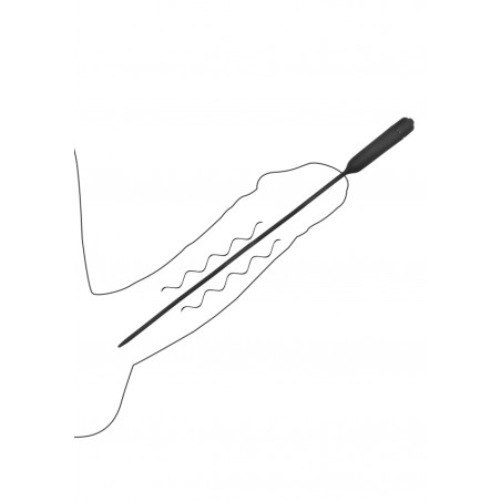 Urethral Sounding - Silcone Vibrating Bullet Plug - Extra Long