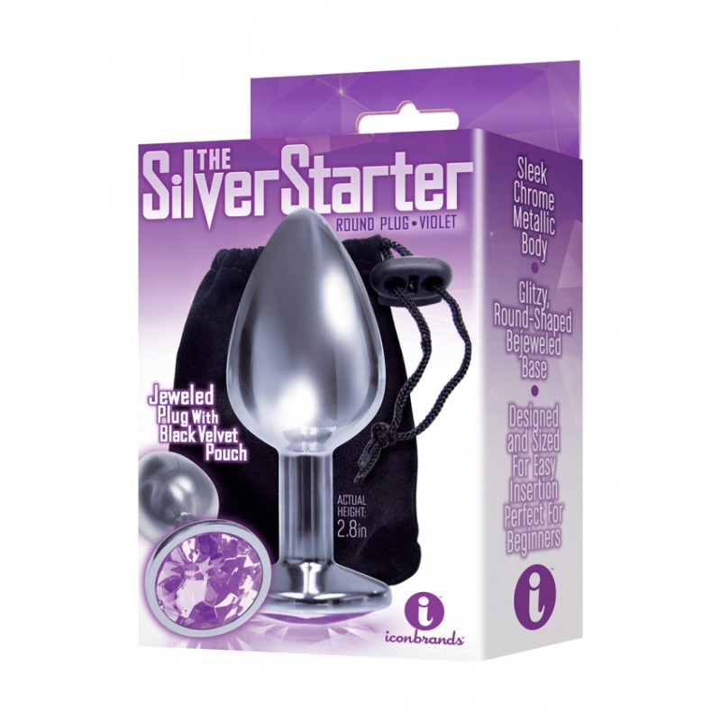 Bejeweled - Stainless Steel Plug - Violet