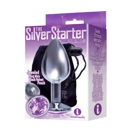 Bejeweled - Stainless Steel Plug - Violet