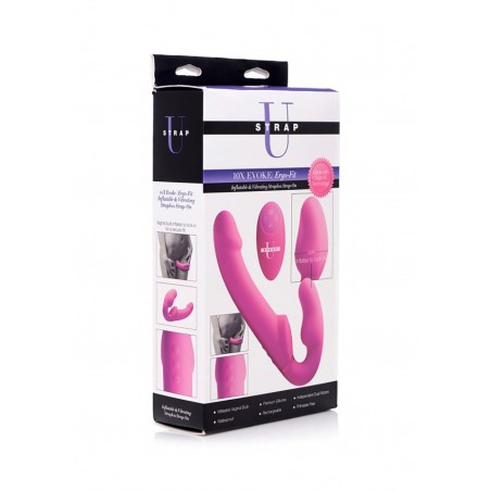 10x - Inflatable & Vibrating - Strapless Strapon - Evoke Ergo Fi