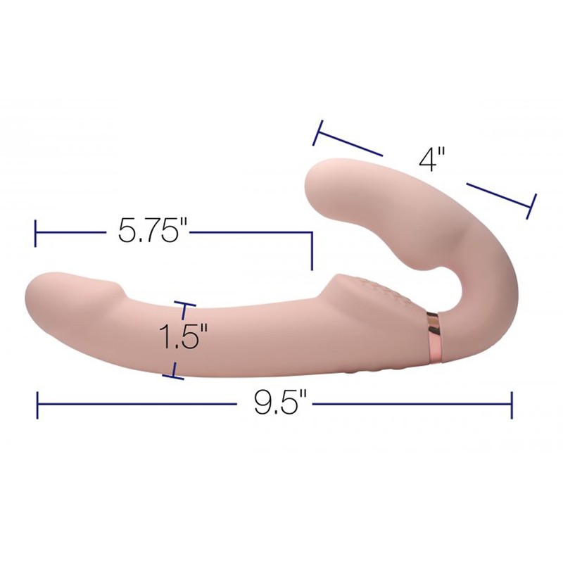 Evoke Ergo-Fit Inflatable & Vibrating Strapless Strap-On