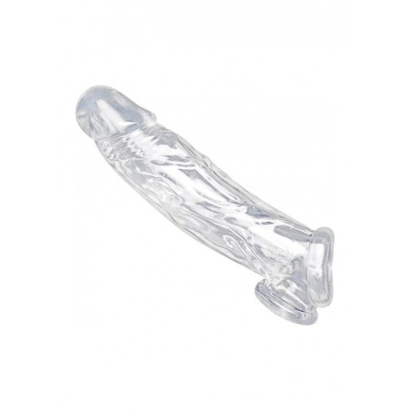 Realistic Clear Penis Enhancer and Ball Stretcher - Transparent