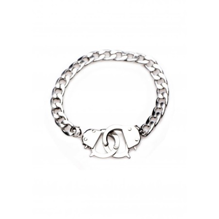 Cuff Him Handcuff Bracelet - Silver