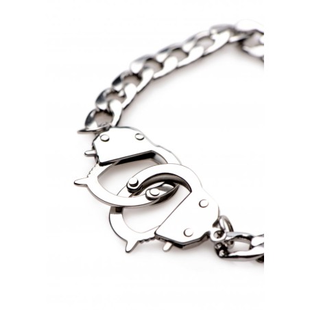 Cuff Him Handcuff Bracelet - Silver