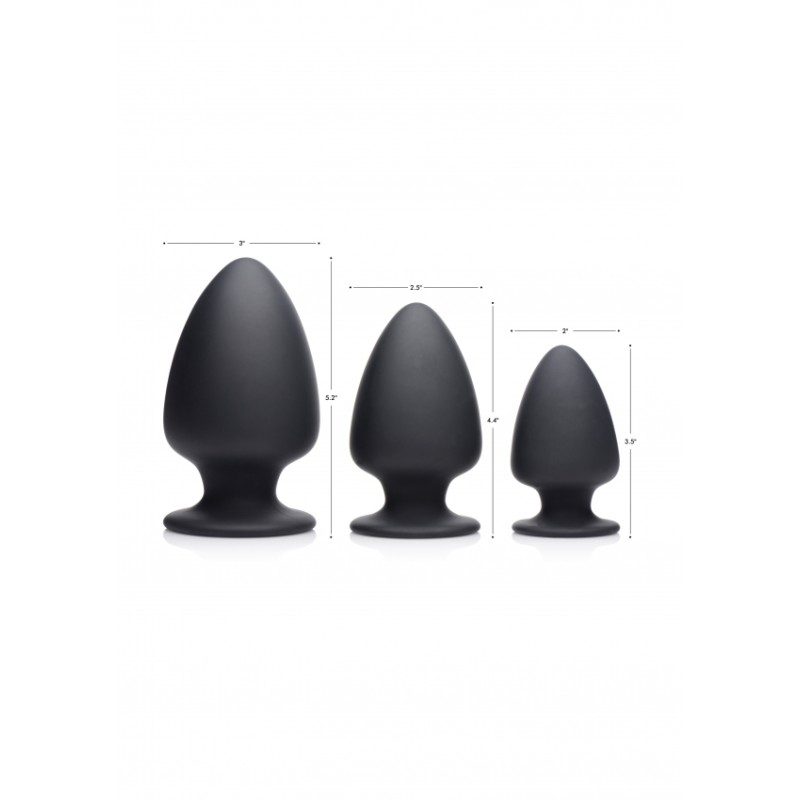Squeezable Small Anal Plug - Black