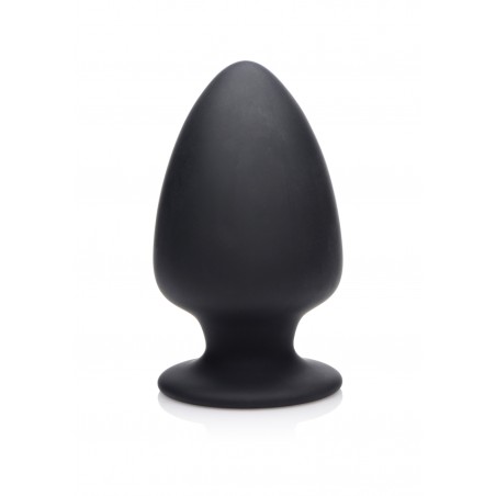 Squeezable Large Anal Plug - Black