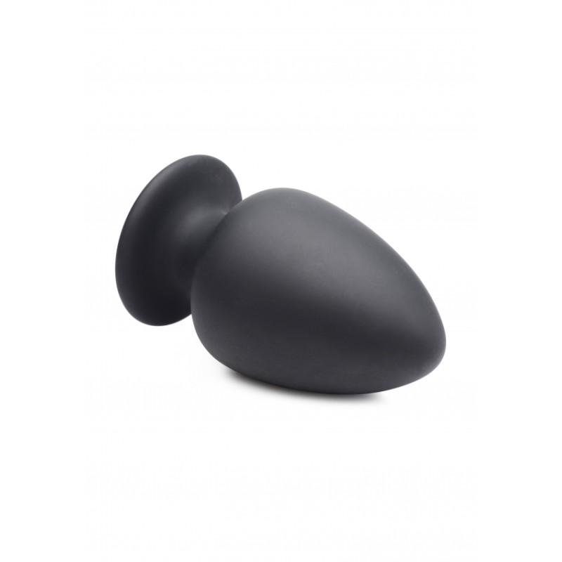 Squeezable Large Anal Plug - Black
