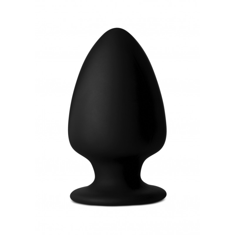 Squeezable Large Anal Plug - Black