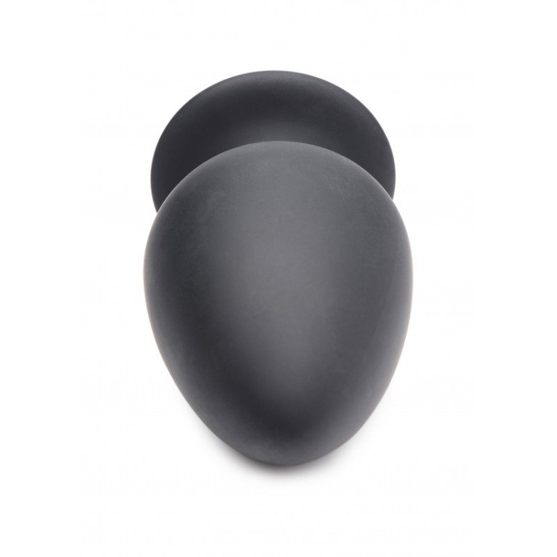 Squeezable Large Anal Plug - Black