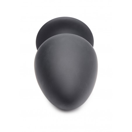 Squeezable Large Anal Plug - Black