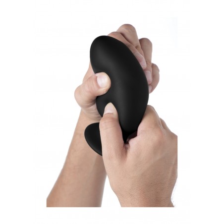 Squeezable Large Anal Plug - Black