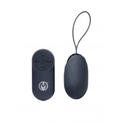 Thunder Egg 21X Silicone Vibrator with Remote Control - Black