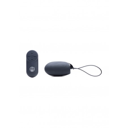 Thunder Egg 21X Silicone Vibrator with Remote Control - Black