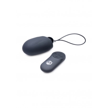 Thunder Egg 21X Silicone Vibrator with Remote Control - Black