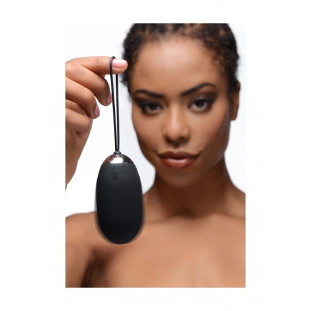 Thunder Egg 21X Silicone Vibrator with Remote Control - Black