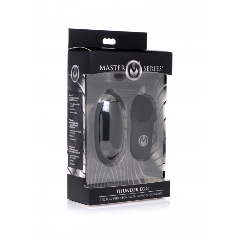 Thunder Egg - 21X Δονούμενο Ασύρματο Κολπικό Αβγό Σιλικόνης  - Μ