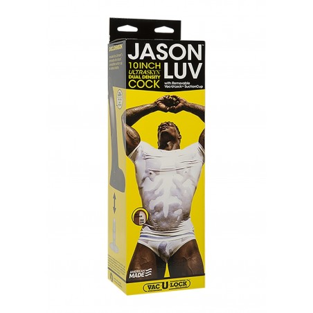 Jason Luv - 25cm Ultraskyn Cock - Vac-U-Lock Suction Cup - Black