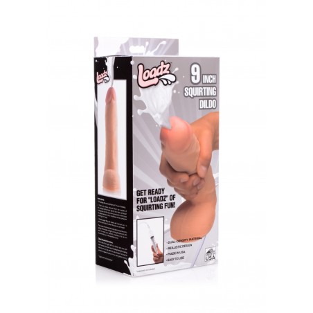 23cm Realistic Dual Density Squirting Dildo - Flesh