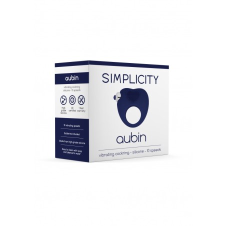 AUBIN | Vibrating Cockring | Blue