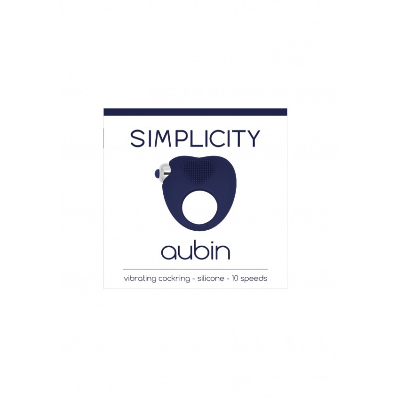 AUBIN | Vibrating Cockring | Blue