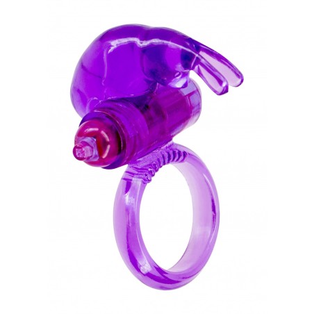 Ultra Soft Jelly Vibrating Rabbit Cockring - Purple