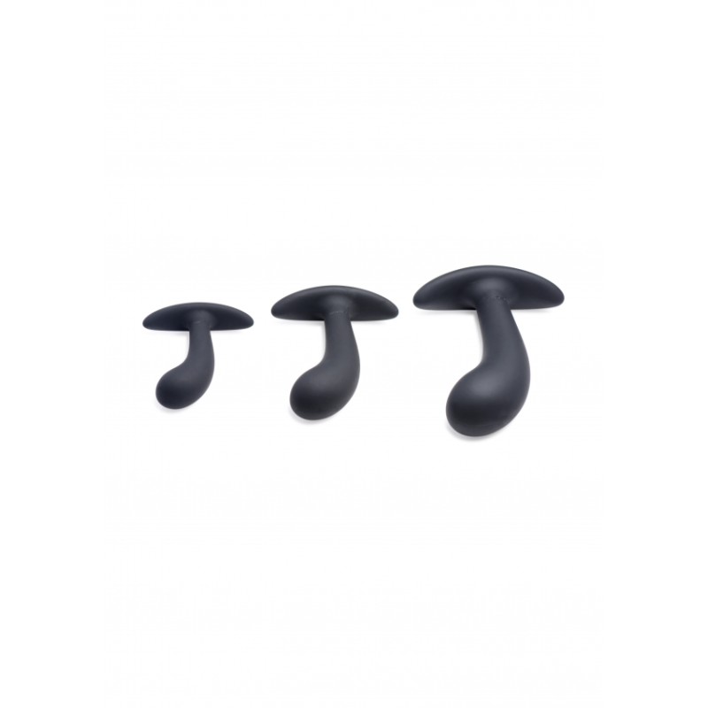 Σετ από Πρωκτικές Σφήνες | Curved Anal Trainer | Μαύρο