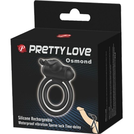 Pretty Love | OSMOND | Δονούμενο Δαχτυλίδι Σιλικόνης | Μαύρο