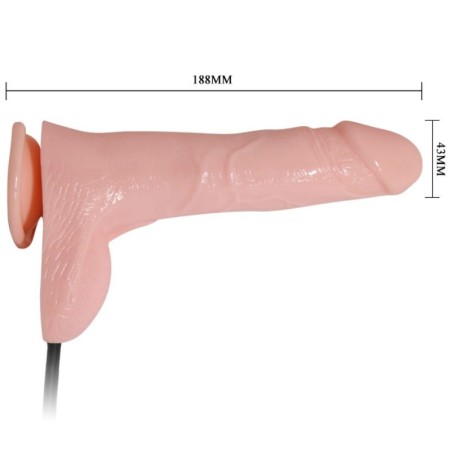 INFLATABLE AND VIBRATING REALISTIC DILDO 18.8 CM
