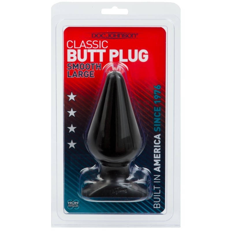 Doc Johnson - Butt Plug - Black - Large