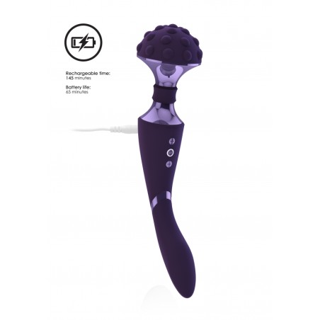 Vive | Shiatsu | Bendable Massager Wand | Purple