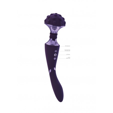 Vive | Shiatsu | Bendable Massager Wand | Purple