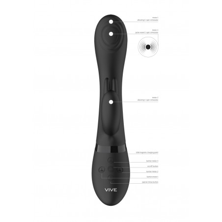 Vive | Cato | Pulse G-Spot Rabbit | Black