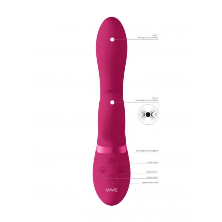 [ Sex Shop - Bulk ] Vive | Kyra | Pulse Clitoral Rabbit | Ροζ