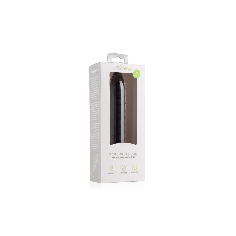 Screwed Plug Anal Vibrator - Large