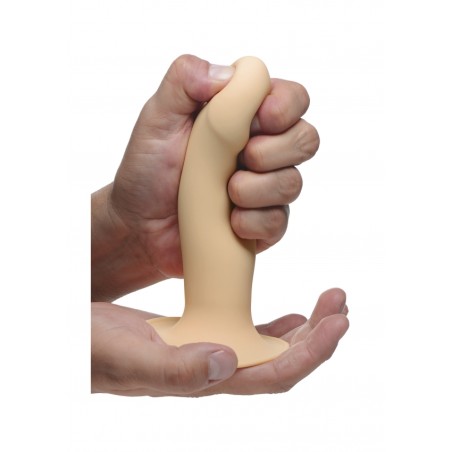 Squeezable Phallic Dildo - Flesh