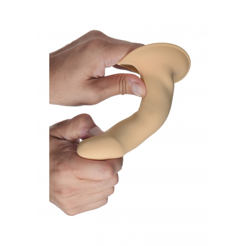 Squeezable Phallic Dildo - Flesh
