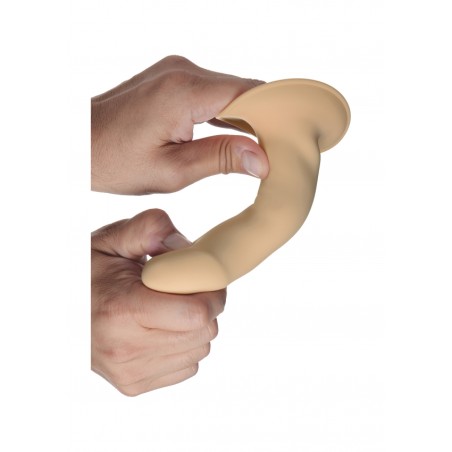 Squeezable Phallic Dildo - Flesh