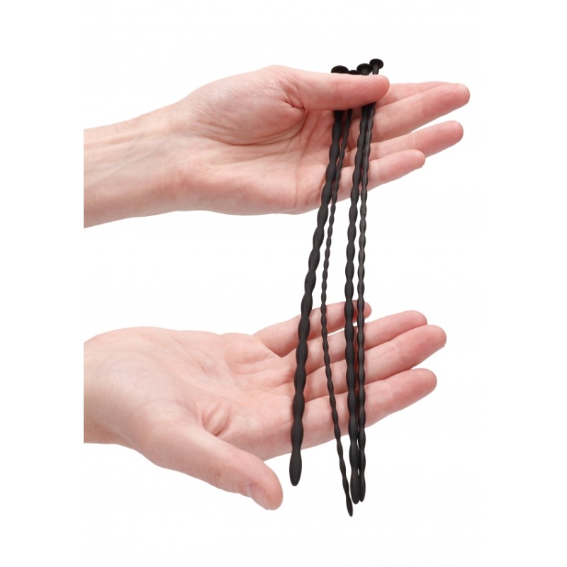 Silicone Spiral Screw Plug Set - Beginner Urethral Sounding