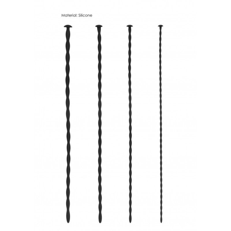 Silicone Spiral Screw Plug Set - Beginner Urethral Sounding