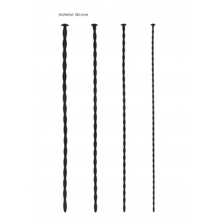 Silicone Spiral Screw Plug Set - Beginner Urethral Sounding