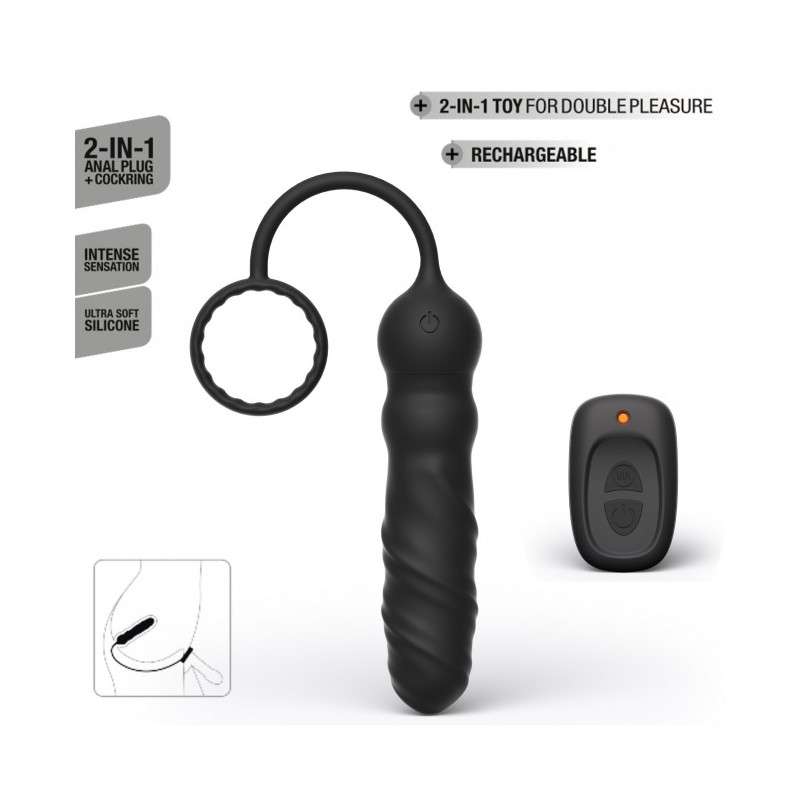 Dorcel | Deep Seeker Anal Plug with Remote | Black