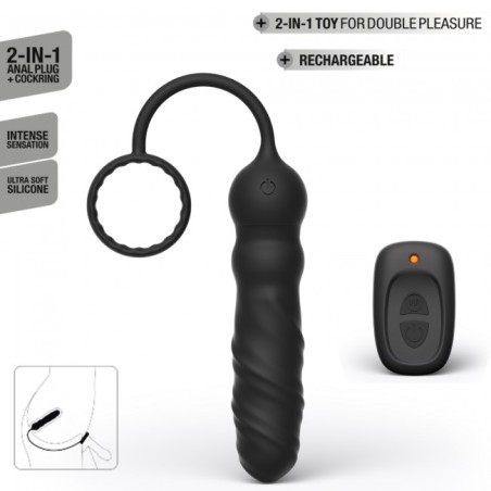 Dorcel | Deep Seeker Anal Plug with Remote | Black