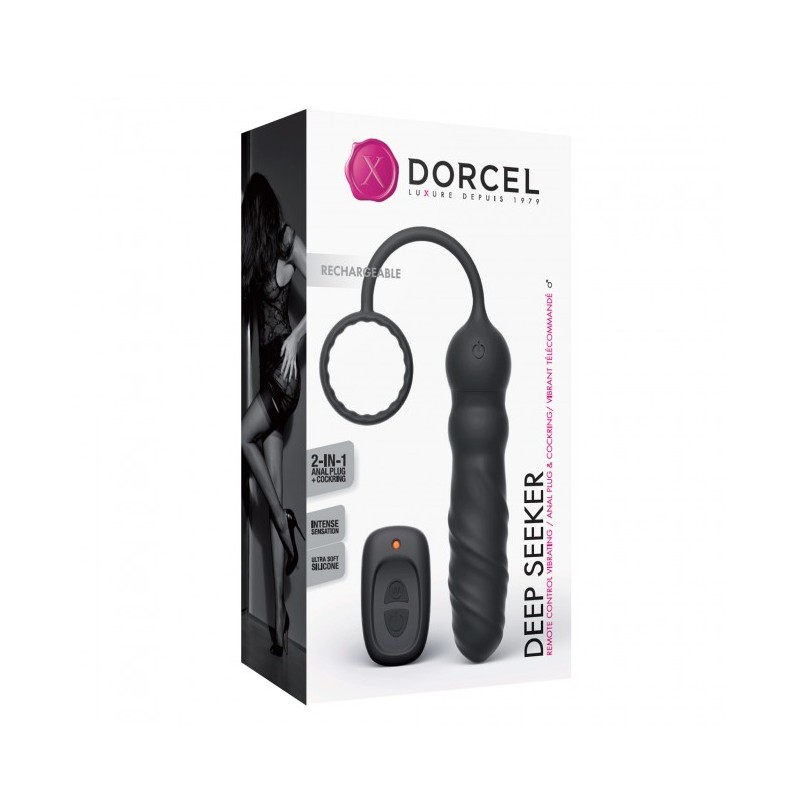 Dorcel | Deep Seeker Anal Plug with Remote | Black