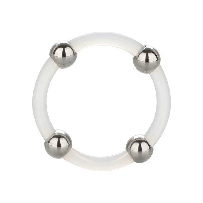 California Exotics | Steel Beaded Silicone Ring | Large