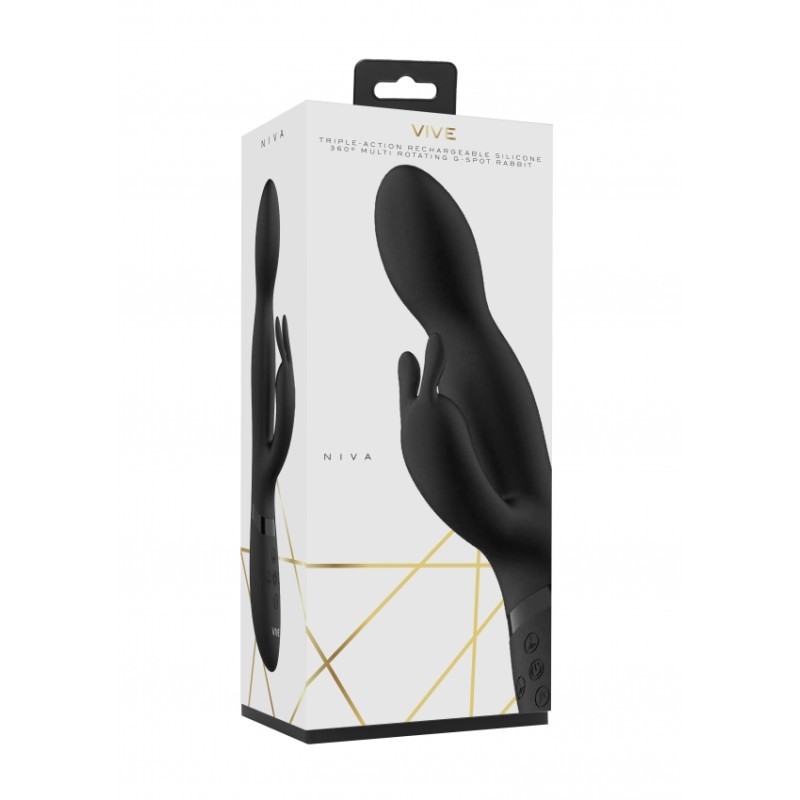 Vive | Niva | 360 Degrees Rotating Rabbit | Black