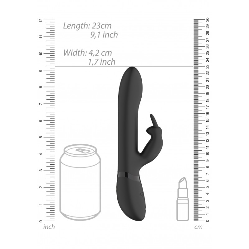 Vive | Amoris | Thrusting & Vibrating Rabbit | Black
