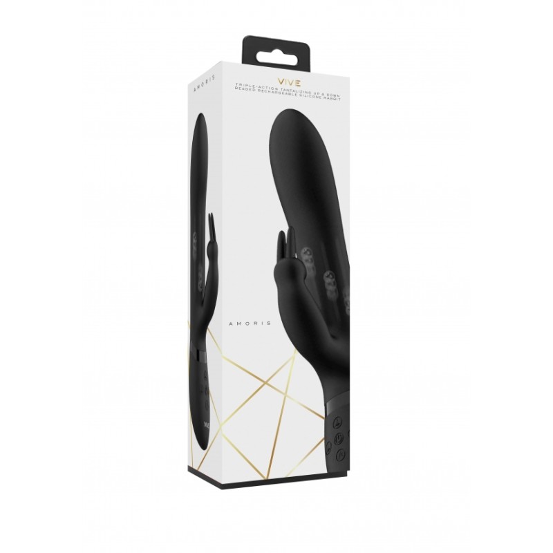 Vive | Amoris | Thrusting & Vibrating Rabbit | Black