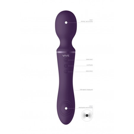 Vive | Enora | Wand & Pulsewave Vibrator | Purple